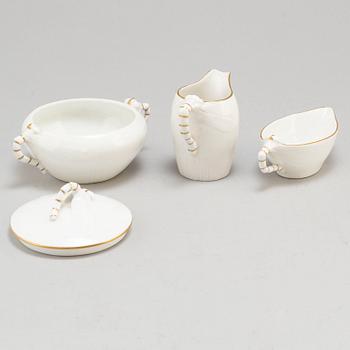ALF WALLANDER, a 3-piece porcelain set of "Trollslända", Rörstrand early 20th century.