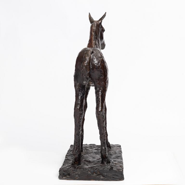 Gudmar Olovson, sculpture. Signed. Numbered. Foundry mark. Bronze, height 93.5 cm, length 75 cm.