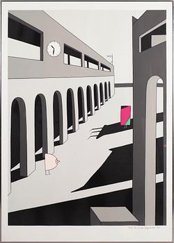 MARIE LOUISE DE GEER-BERGENSTRÅHLE, färglitografi, signerad och daterad 1983, numrerad 73/90.