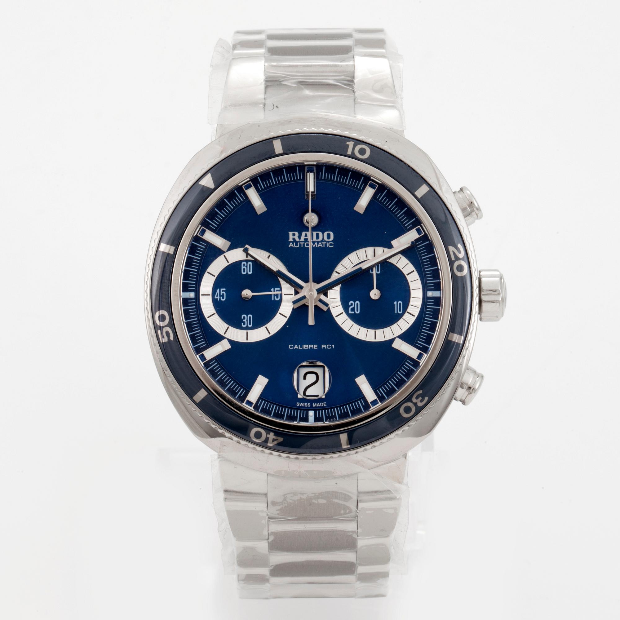 RADO, D-Star, chronograph, wristwatch, 44 mm,