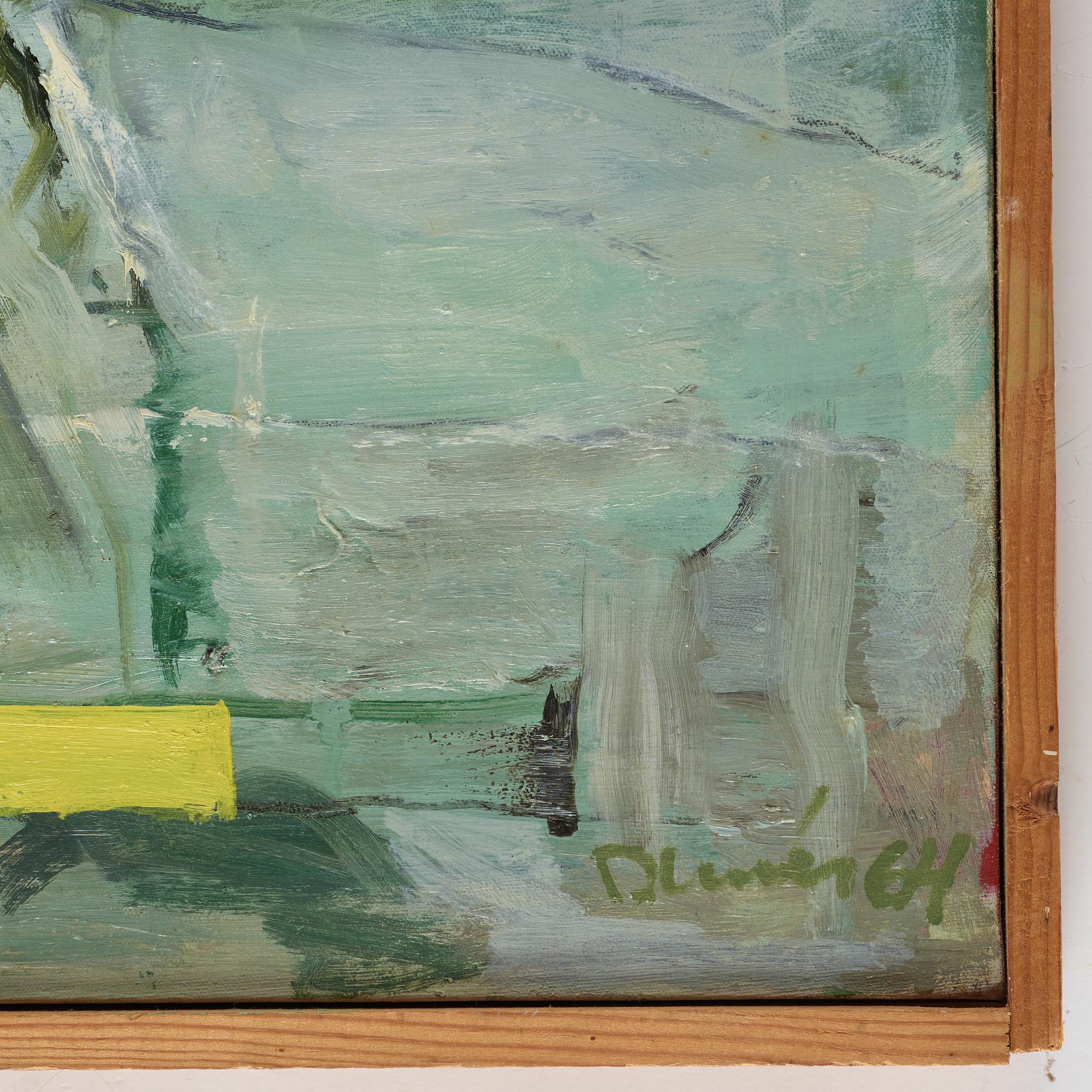 Sten Dunér, oil on canvas, signed and dated -64.
