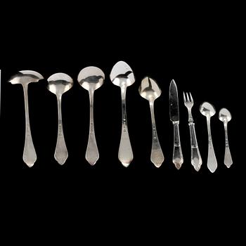 BESTICK, 45 st, silver, I Paulsen, Köpenhamn 1920 - 1924. Vikt 1401 g.