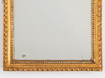 A northern european Louis XVI mirror, ca 1800.