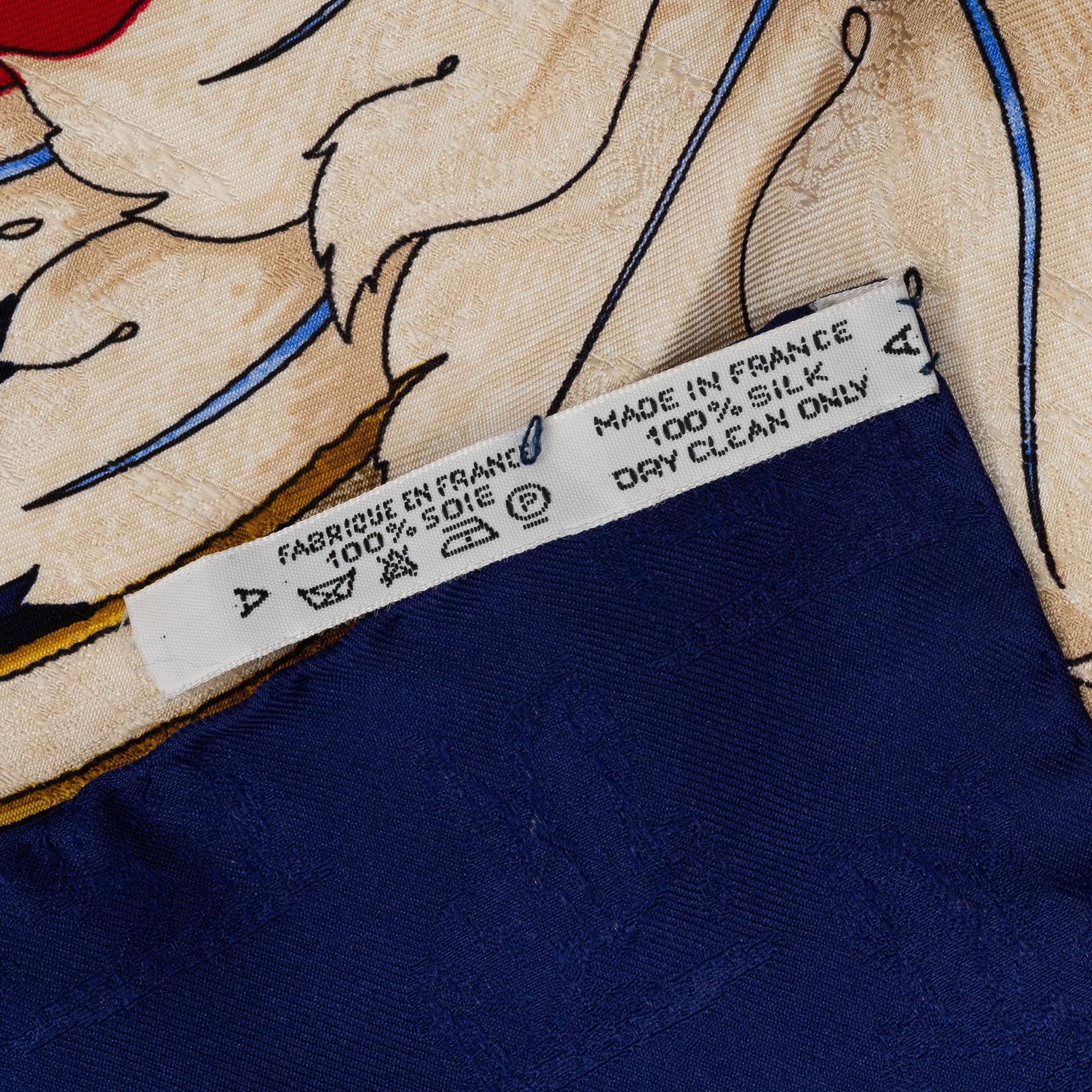 Hermès, scarf, "L'Instruction du Roy en l'exercice de Monter à Cheval".