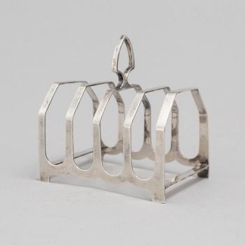 TOASTRACK, silver, James Deakin, Sheffield, 1932.