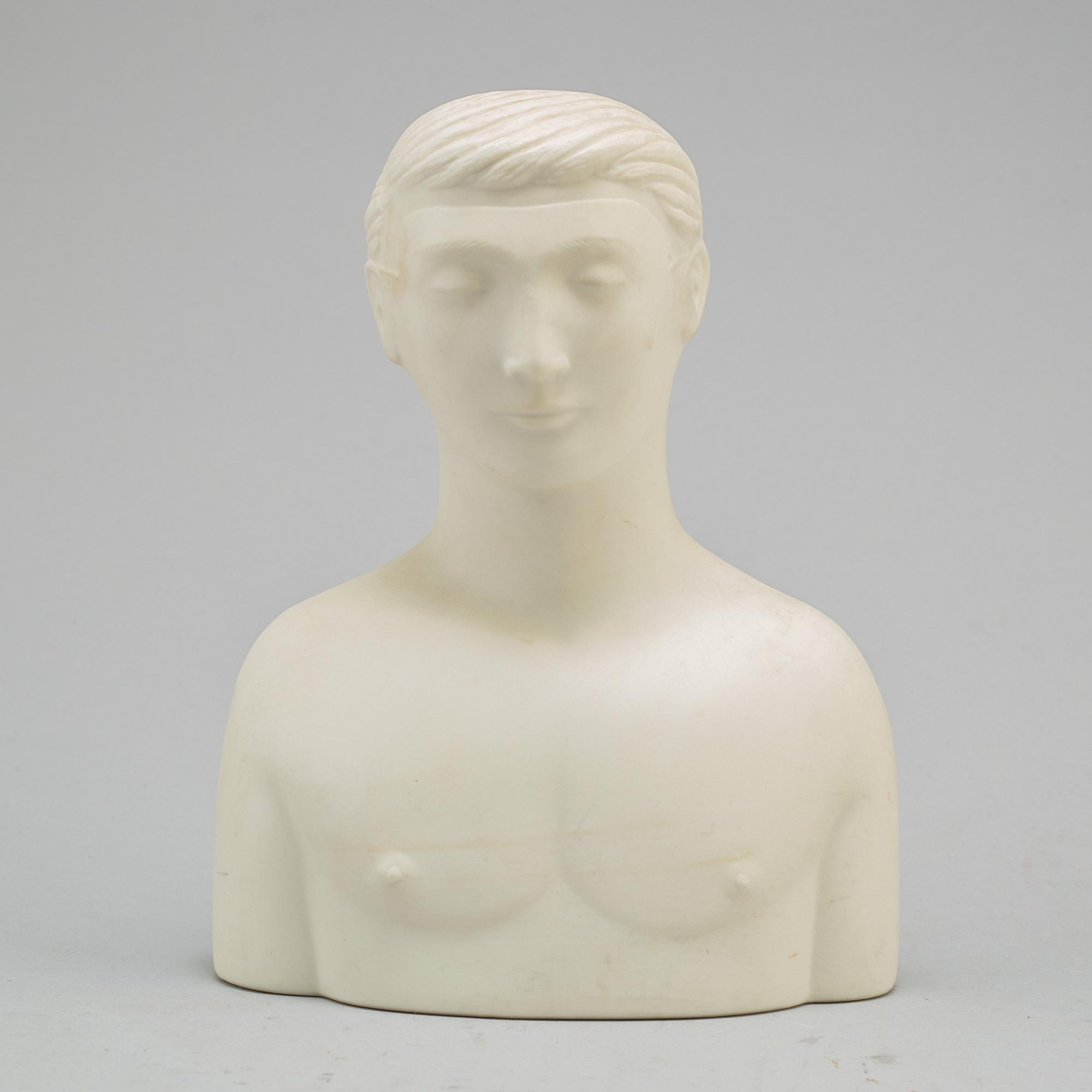 A parian figurine by Stig Lindberg, Gustavsberg, designed 1944.