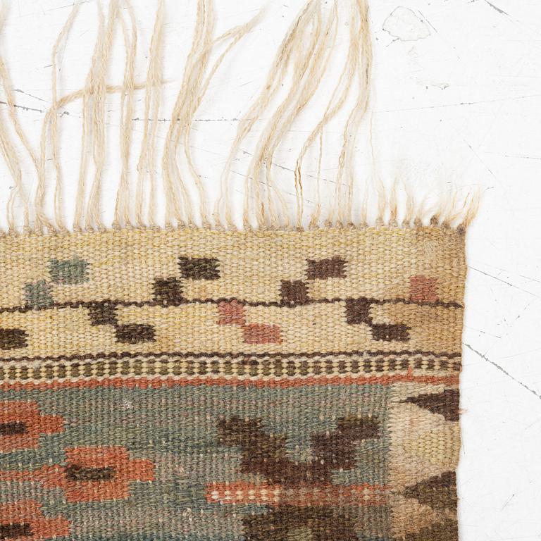 Märta Måås-Fjetterström, a textile, 'Rabatten', flat weave, ca 100 x 50 cm, signed MMF.