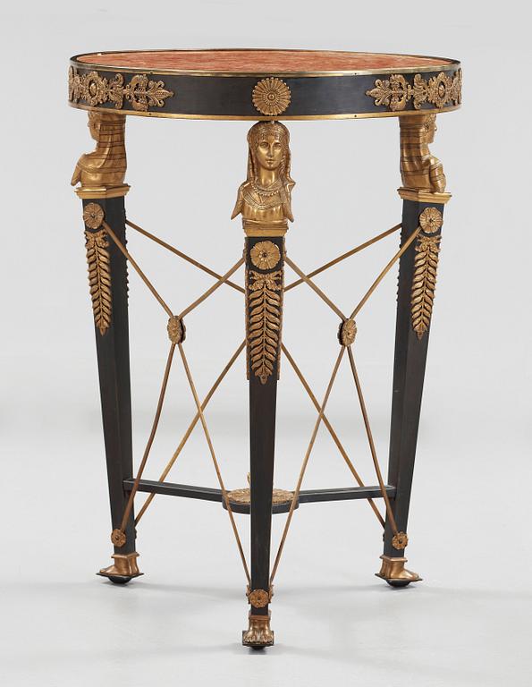 An Empire style table late 19th century table.
