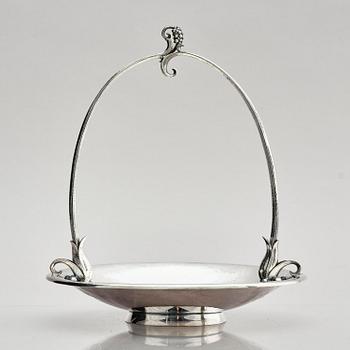 Georg Jensen, a sterling silver bowl, model no 543, design by Harald Nielsen, Copenhagen after 1945.