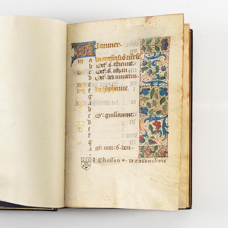 Book of Hours, in Latin and French, illuminated manuscript on vellum
[France (probably Rouen), c. 1470].
