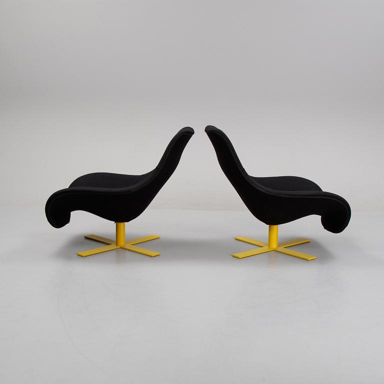 Antonio Citterio, a pair of 'Mart' easy chairs, B&B Italia.
