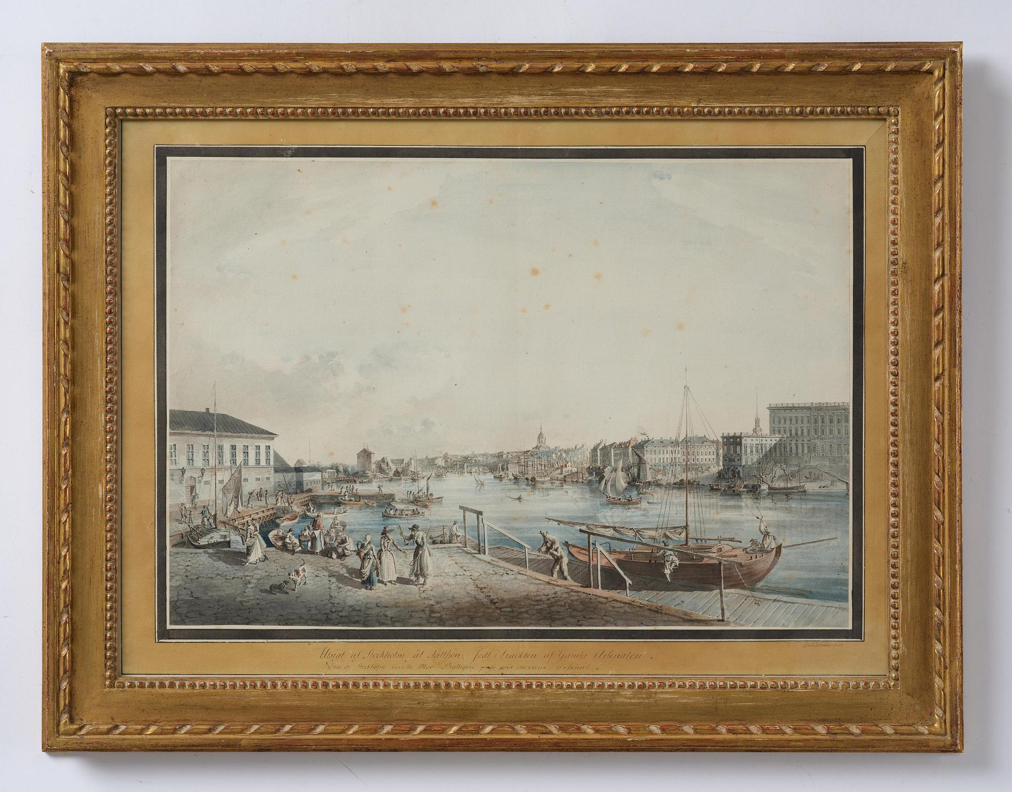 Johan Fredrik Martin, ”Stockholm åt Saltsjön" ("Utsigt af Stockholm tagen ifrån ingången till Blasieholmen").