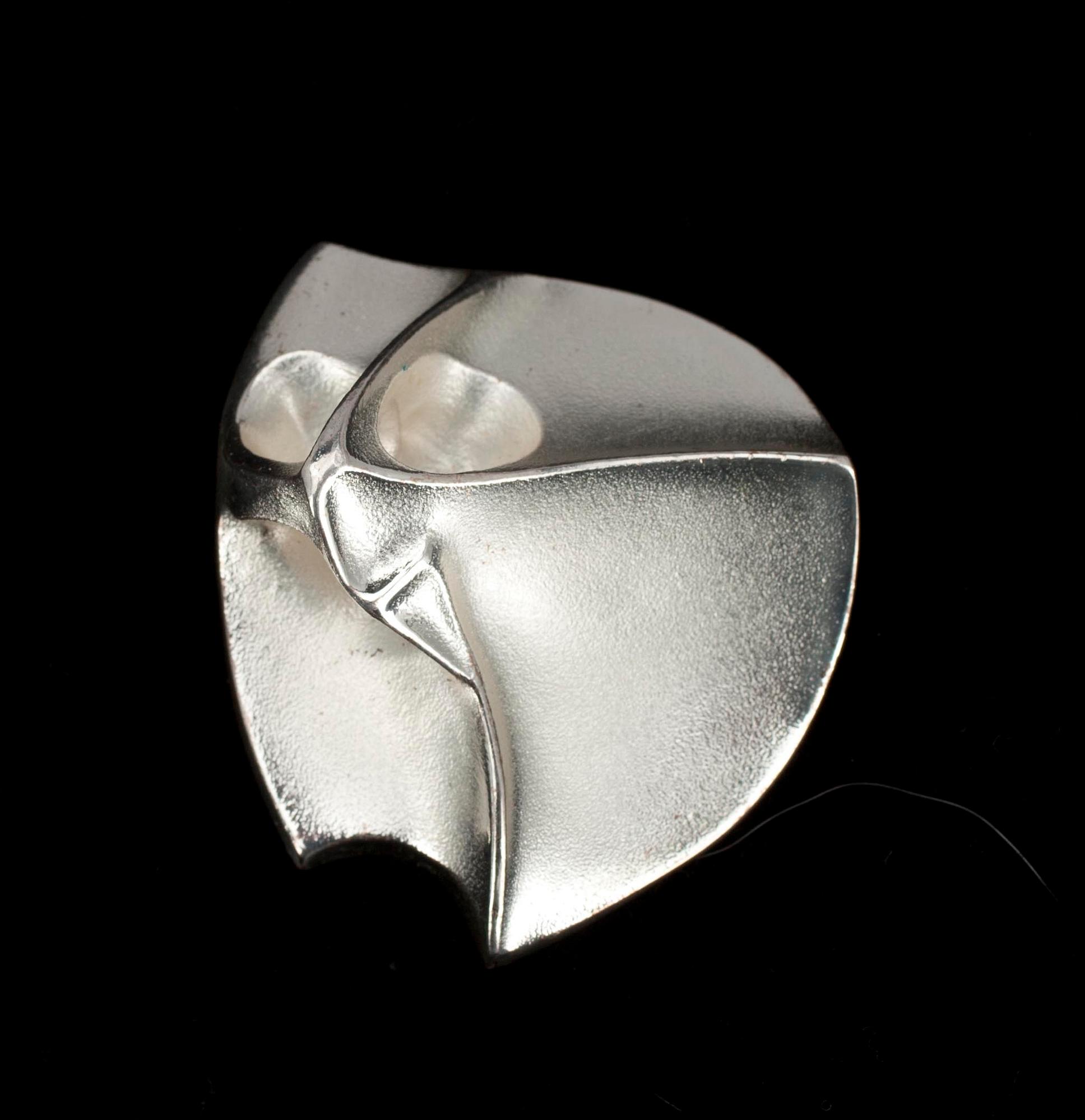 SMYCKEN, 3 st, 925 silver "Labyrinth", Björn Weckström, Lapponia 1990-93. Vikt ca 52 g.
