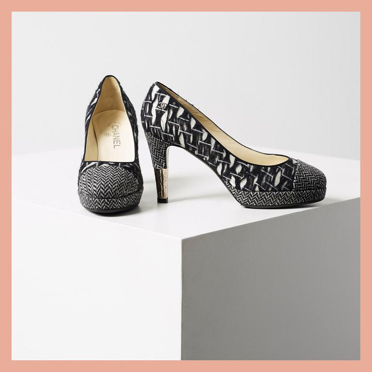 PUMPS, Chanel, storlek 38,5.