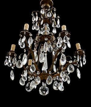 LJUSKRONA, barockstil, 1900-talets första hälft. Höjd ca 81 cm.