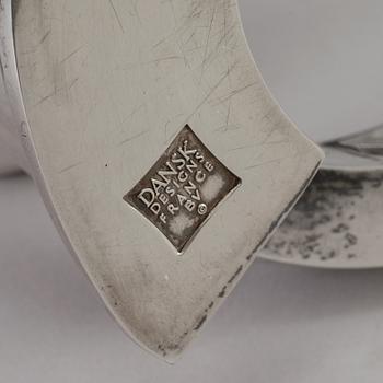 A set of five Candlesticks / vases, + 1, including J H Quistgaard, Dansk Design, 1960th.