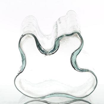 Alvar Aalto, a clear glass vase, Iittala, Finland 1950-60´s, model 3031.