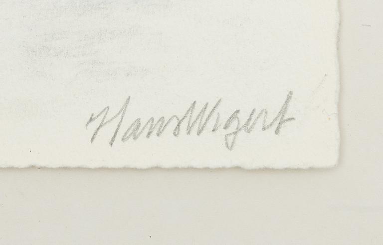Hans Wigert, drawing, study for etching.