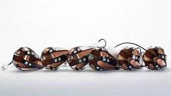 FÖNSTERLAMPOR. 6 st, Werner Schou för Coronell Electro A/S, Danmark. 1900-talets andra hälft.