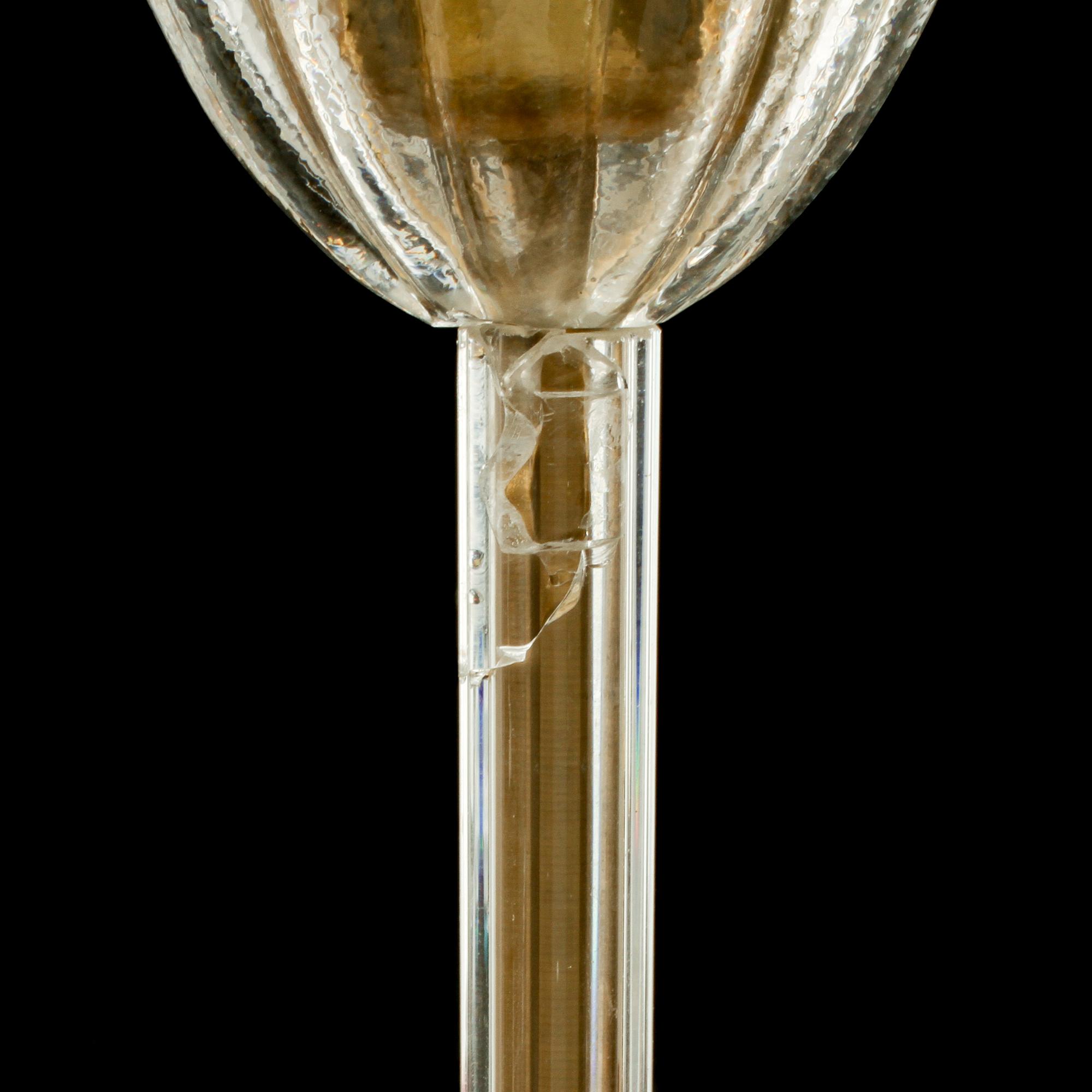 TAKLAMPA, "1200", Carl Fagerlund, Orrefors, 1960-tal. Höjd ca 45 cm.