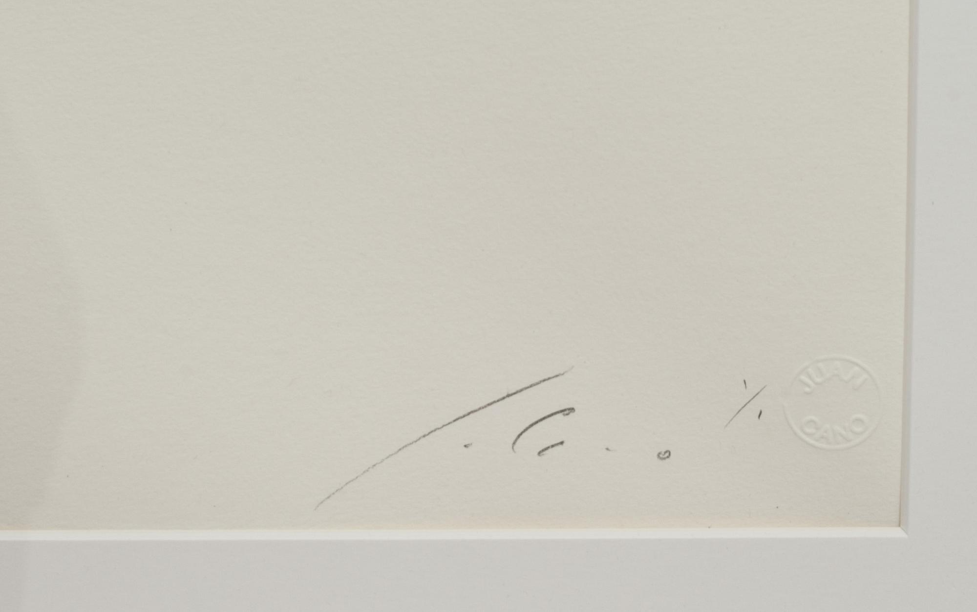 JUAN CANO, blandteknik. Signerad.