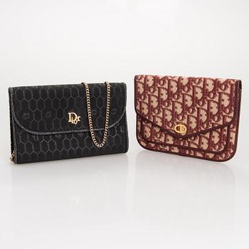 CHRISTIAN DIOR, VÄSKA samt CLUTCH.