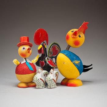 PARTI PÅSKHÖNOR, 5 st, 1900-talets andra hälft.