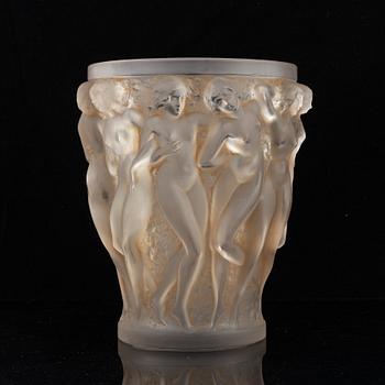 René Lalique, a 'Bacchantes' glass vase.
