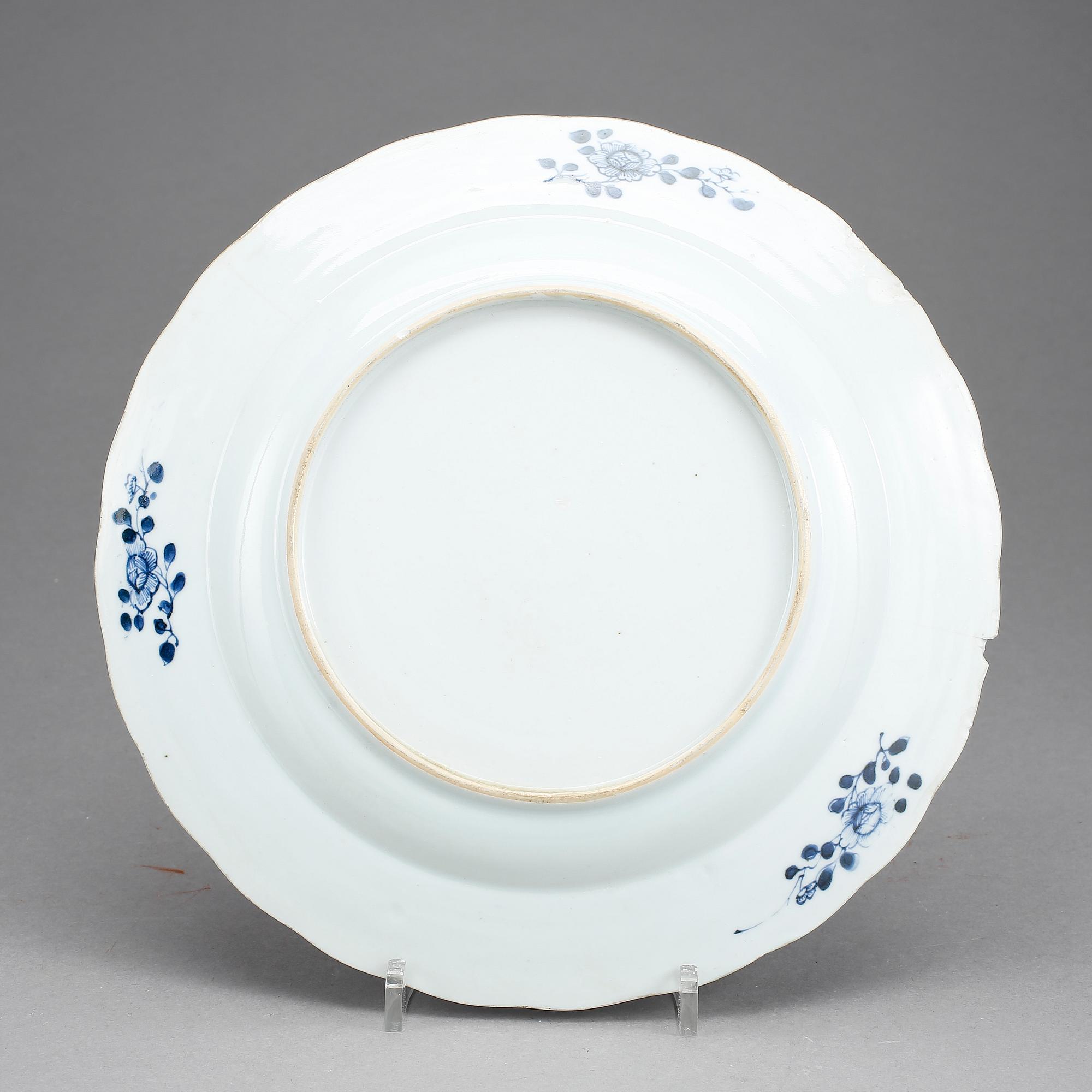TALLRIK, porslin, Kina, 1700-tal.