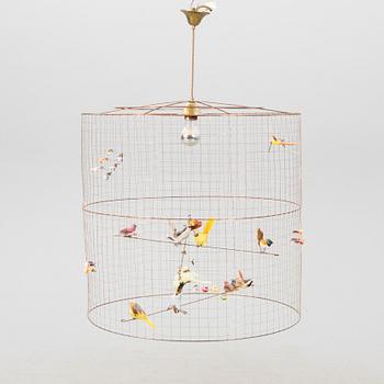 Mathieu Challieres, ceiling pendant, "GrandVolière", Challiéres 2000s.