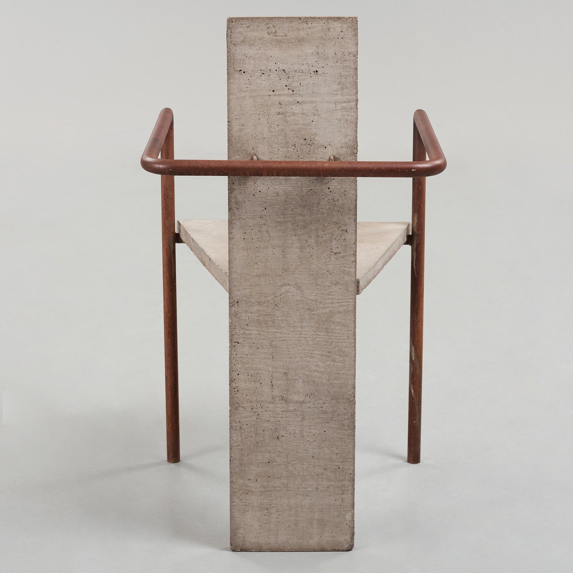 Jonas Bohlin, "Concrete", karmstol, Källemo, Värnamo 1981.