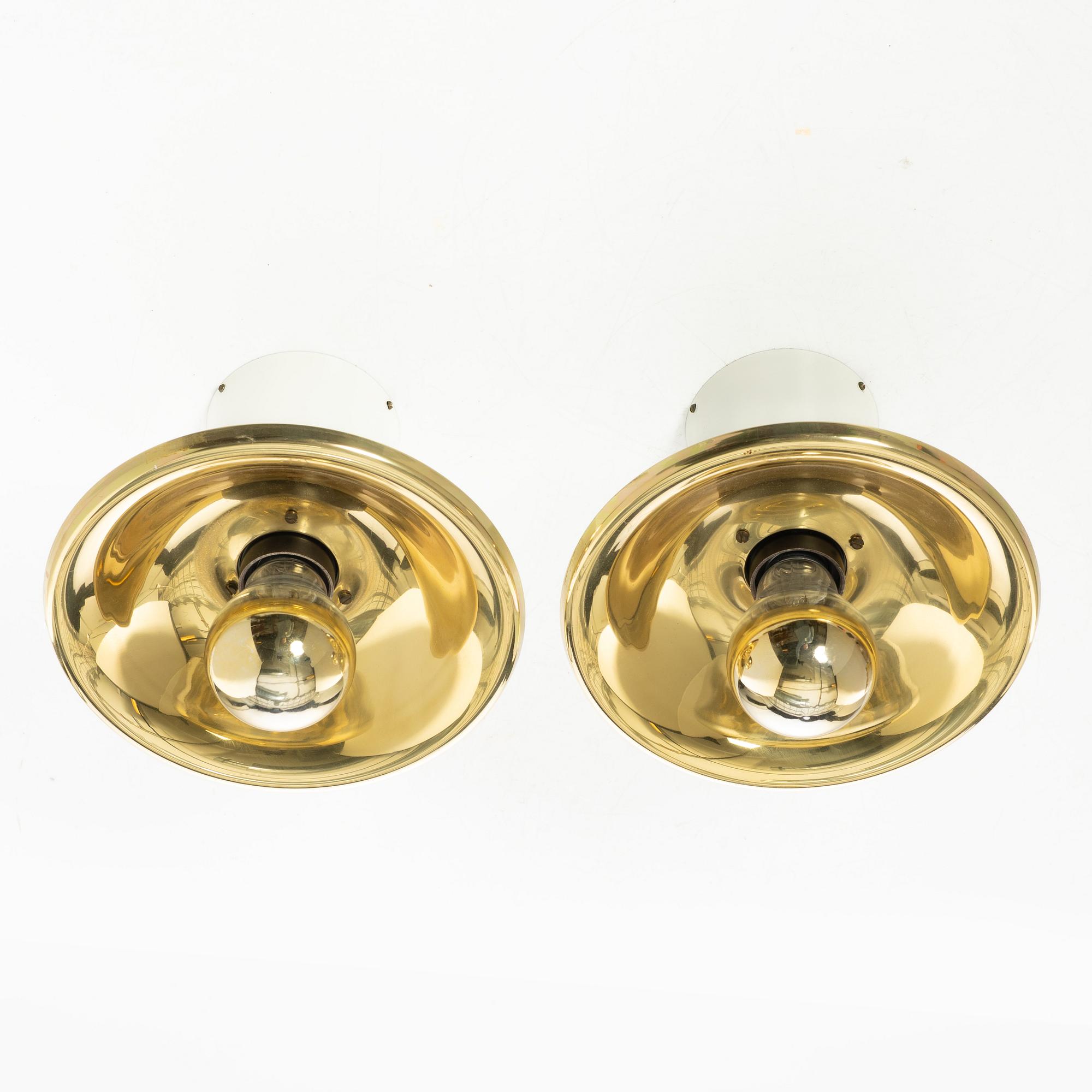 Josef Frank, two ceiling lamps, model 2162, Svenskt Tenn.