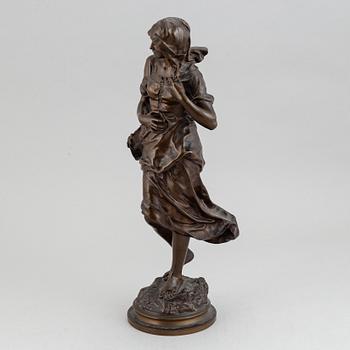 Jean Gautherin, sculpture. Signed. Founsdry mark. Bronze. Height 44.5 cm.