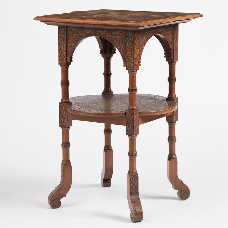 Table, probably Norway, Old Norse style, late 19th century.