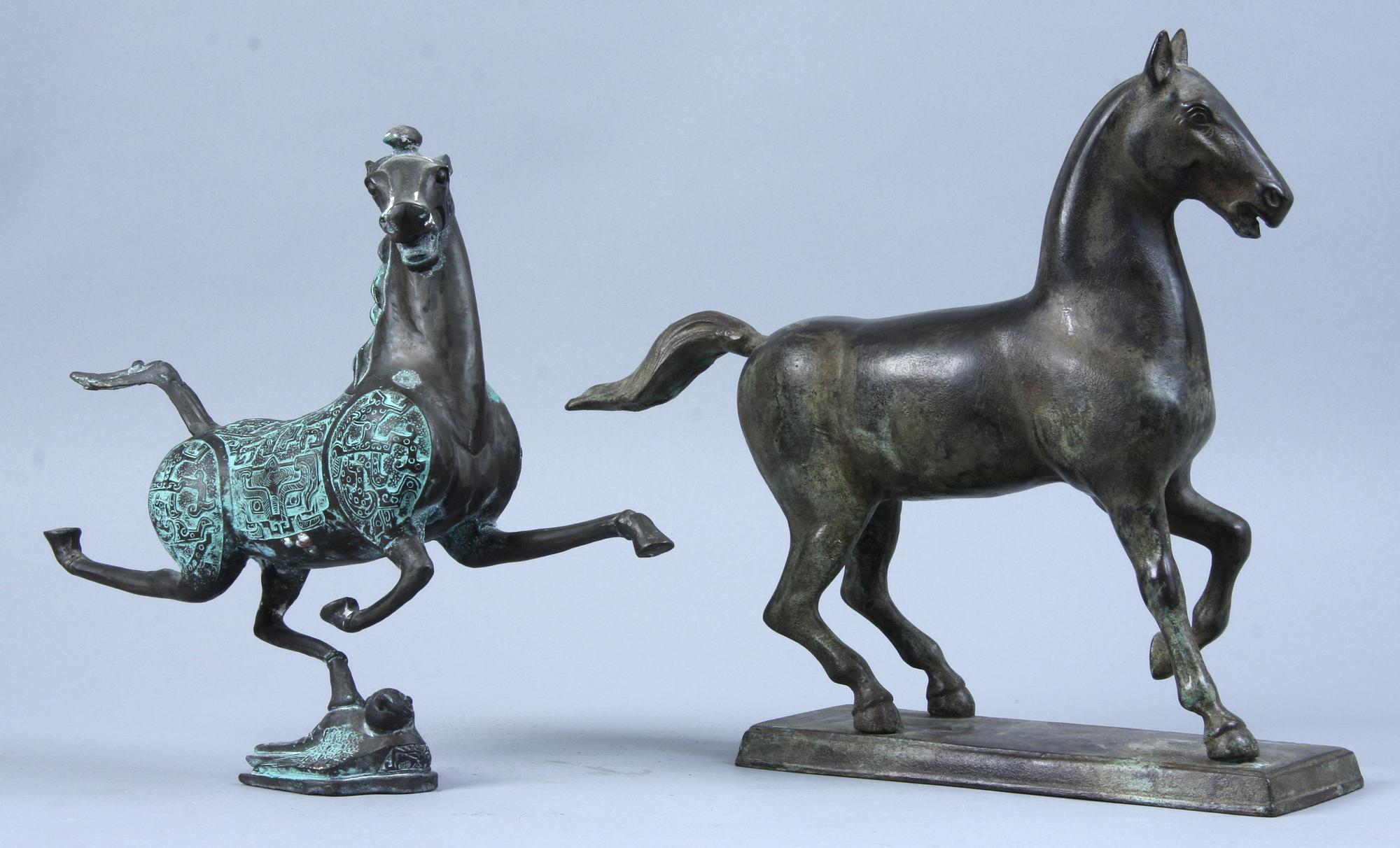 FIGURINER, 2 st, brons, 1900-tal.