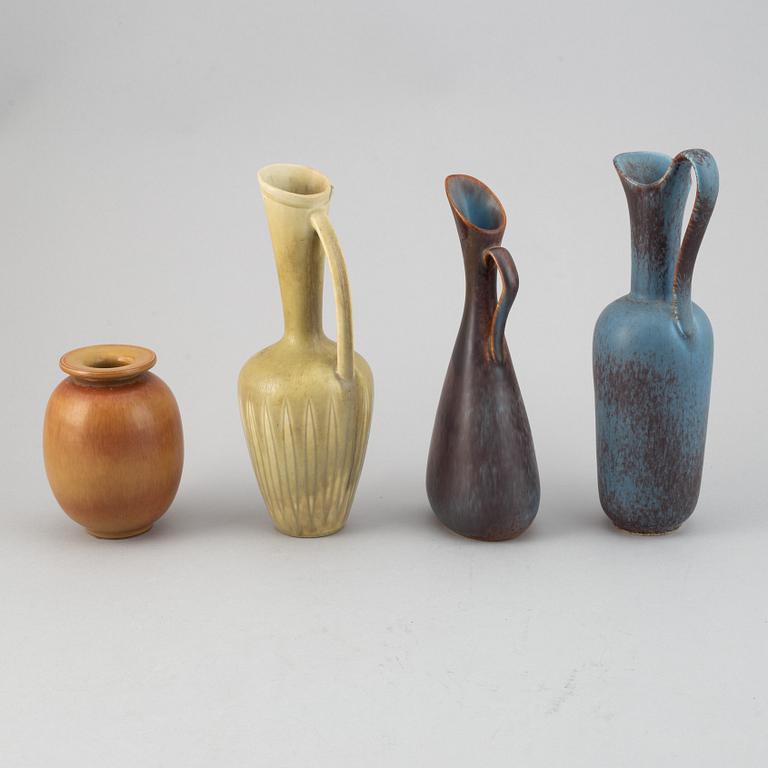 Gunnar Nylund, a set of four stoneware vases for Rörstrand.