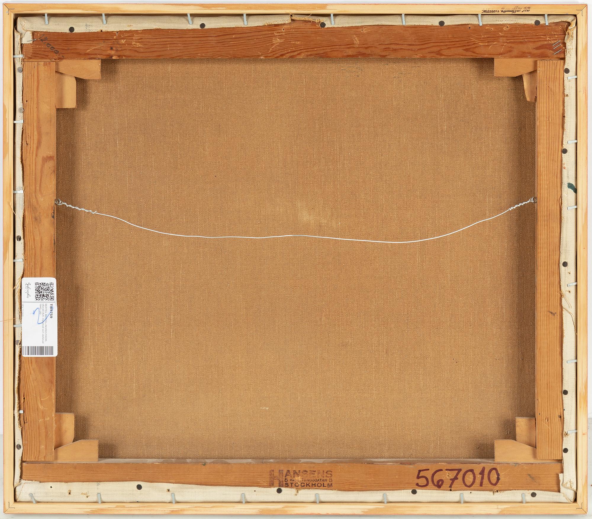 Bertel Bertel-Nordström, oil on canvas, signed and dated 1940.