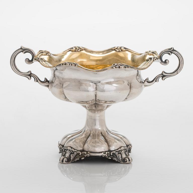 Otto Roland Mellin, skål, silver, Helsingfors, 1881.