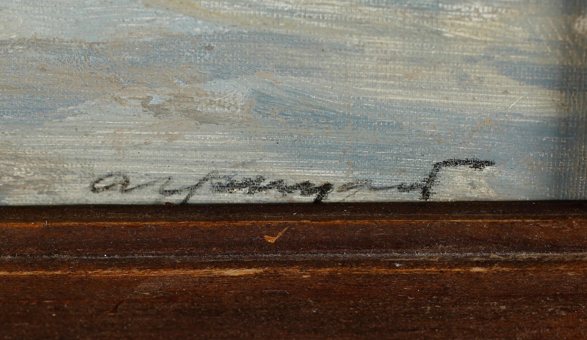 ALEKSEI MIKHAILOVICH GRITSAI, olja på pannå, signerad.