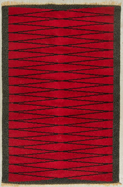 MATTA, flossa, sannolikt Tabergs Yllefabriks aktiebolag, 1900-talets mitt. Ca 202 X 131 cm.