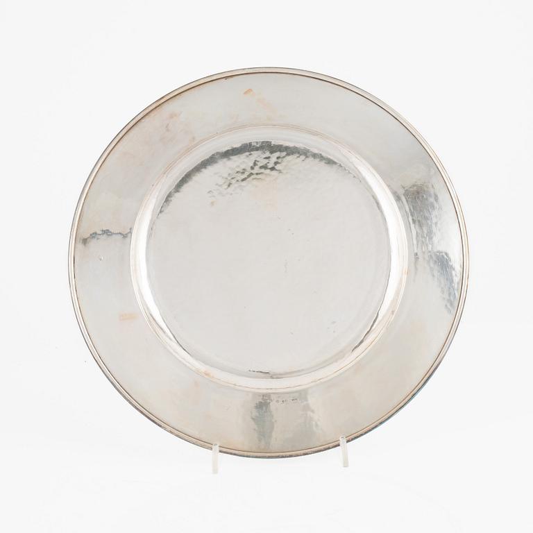 Twelve silver plates, GAB, Stockholm, Sweden, 1928.
