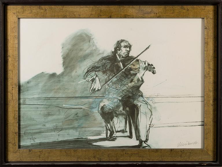 CLAUDE WEISBUCH, lithograph, signed and numbered 154/250.