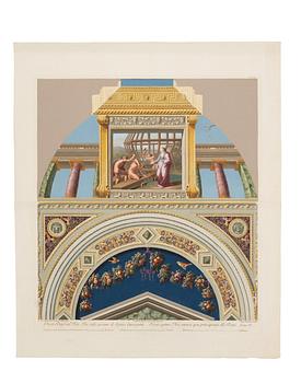 Giovanni Ottaviani, Five scenes from cloister vaults in the Raphael Loggias in the Vatican.