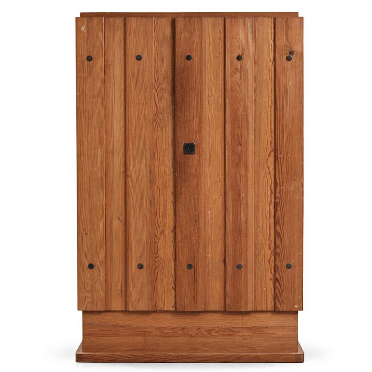 Axel Einar Hjorth, a "Lovö" stained pine cabinet, Nordiska Kompaniet, Sweden 1930's.