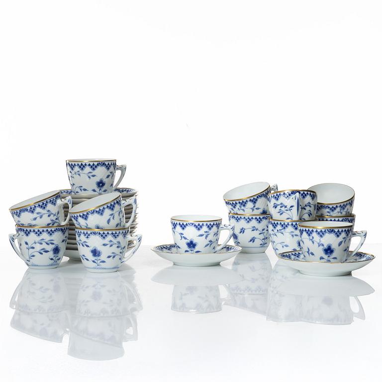 Bing & Grøndahl, kaffeservis, 13 delar, porslin, "Sommerfugl", Danmark.