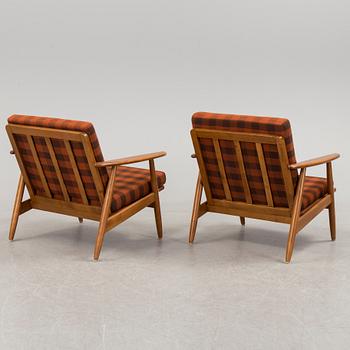 A pair of second half of the 20th century easy chairs.