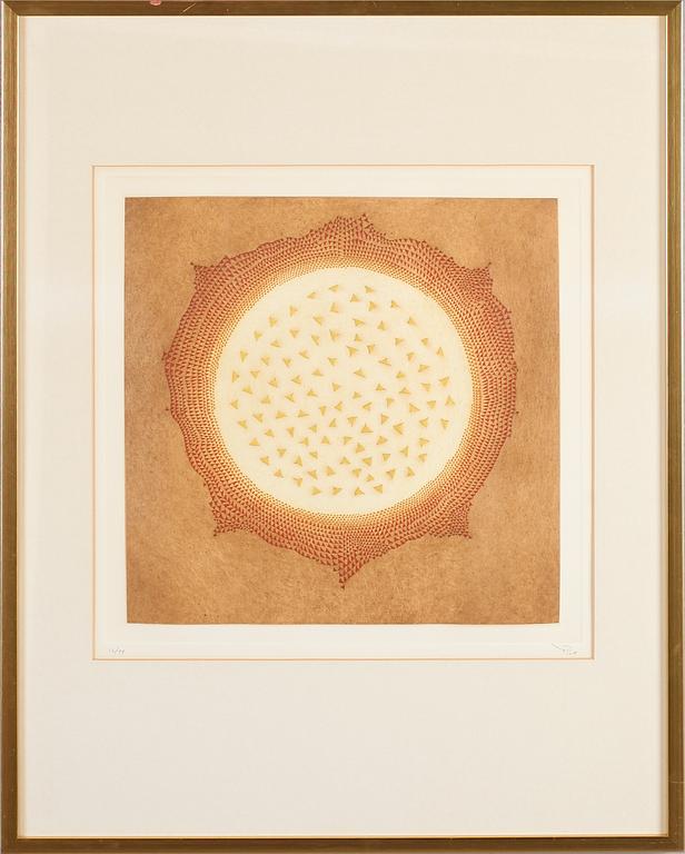 AGUEDA DE LA PISA, färglitografi, signerad, numrerad 16/99.