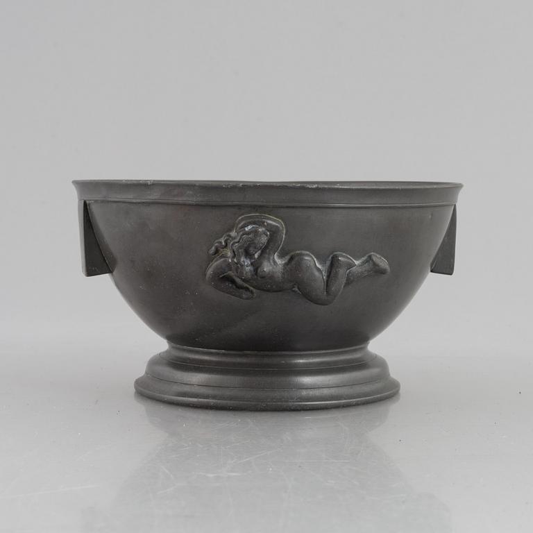 Anna Petrus & Estrid Ericsson, a model 326b pewter bowl, Firma Svenskt Tenn, Sweden, 1927.