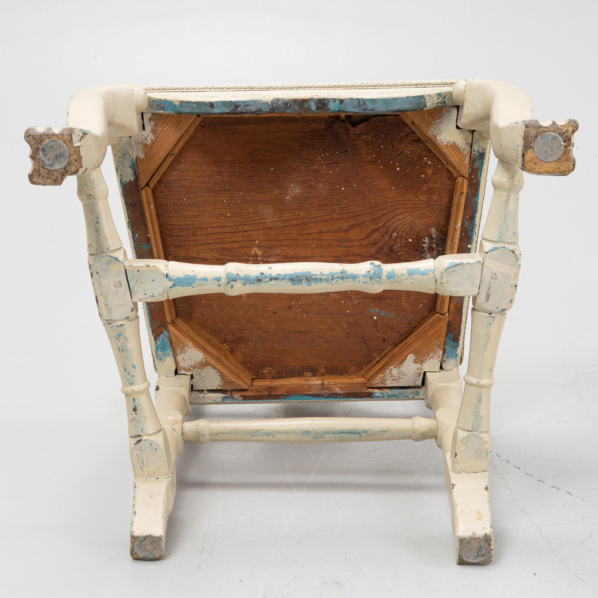 Stolar, ett par, barockstil, 1800-tal.