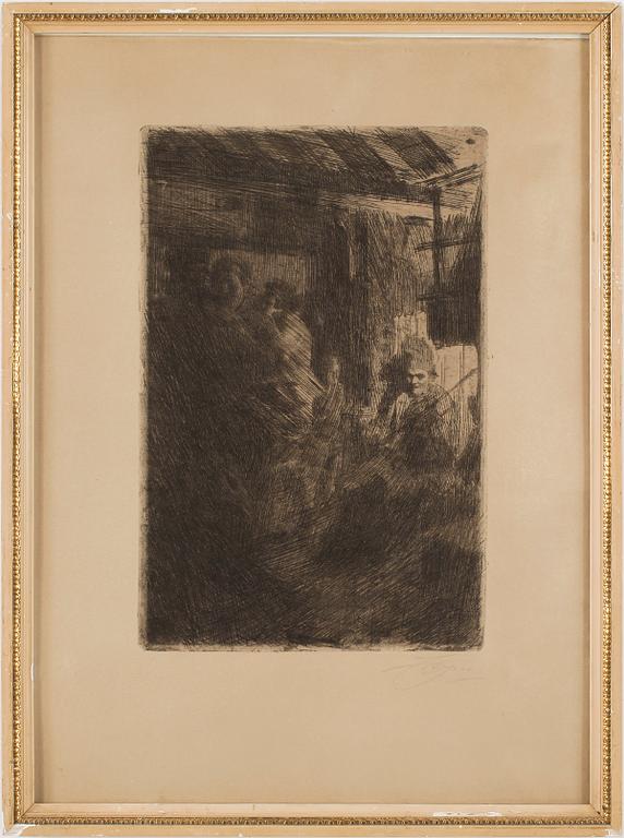 ANDERS ZORN, etsning, II état, 1906, signerad.